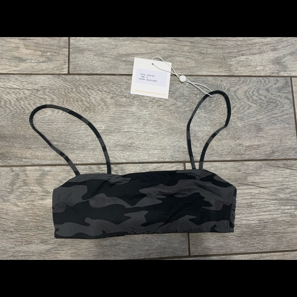Mai underwear mod top black camo
